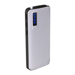CRG027, POWER BANK ALAID(Batería auxiliar para smartphone con 3 salidas de carga. capacidad 7500 mAh. Incluye cable cargador compatible con USB y micro USB. Display indicador de batería.)