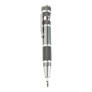 HER016, DESARMADOR AZADY(Contiene 8 diferentes puntas de desarmador (4 puntas de cruz y 4 puntas planas). Incluye clip.)
